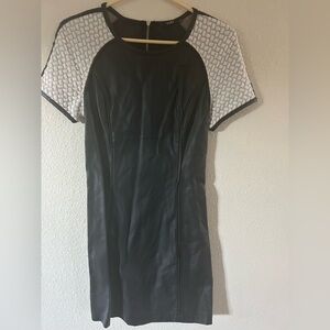 Tart Black and White Women's faux leather mini Dress size XS